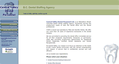 Desktop Screenshot of dentalstaff.ca